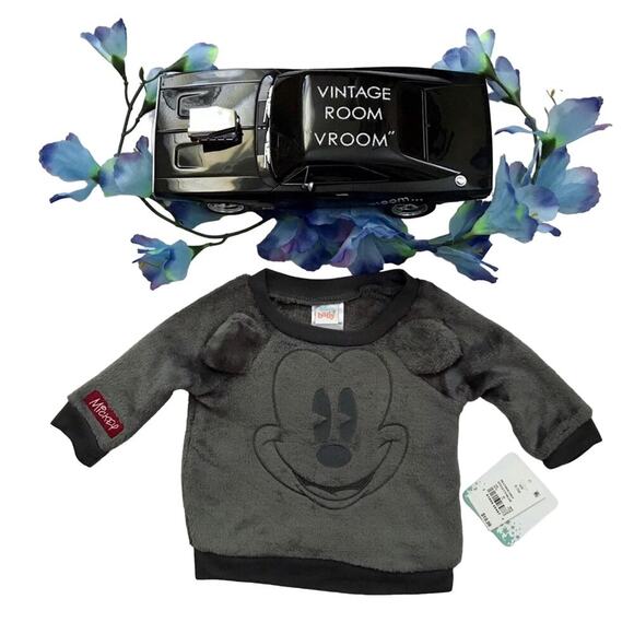 Disney Baby NWT Pullover Soft Sherpa Top Babies 0-3 Months - Picture 1 of 7